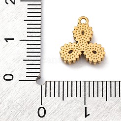 Ion Plating(IP) 304 Stainless Steel Cubic Zirconia Pendants&nbsp;STAS-R141-02G-06