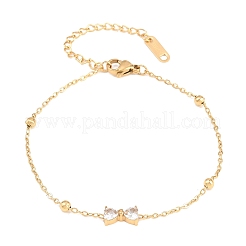 304 Stainless Steel Rhinestone Link Bracelets&nbsp;LS-BJEW-B171-13G