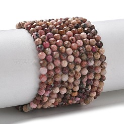Natural Rhodonite Beads Strands&nbsp;G-L651-C13-3.8mm
