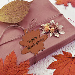 36Pcs 3 Styles Thanks Giving Themed Wood Pendants&nbsp;WOOD-OC0002-75