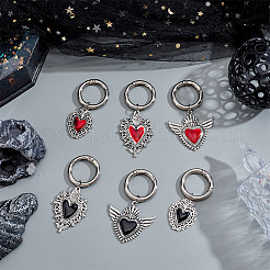 Heart Alloy Enamel Shoe Charms Decorations&nbsp;HJEW-HY00069