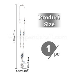 Glass Beaded Chain ID Card Lanyards&nbsp;AJEW-WH0324-49