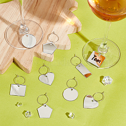 Acrylic Wine Glass Charms&nbsp;AJEW-GA00008