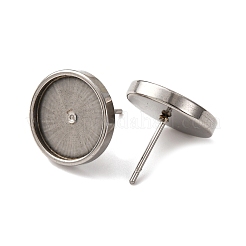 201 Stainless Steel Stud Earring Findings&nbsp;STAS-D379-10E-P