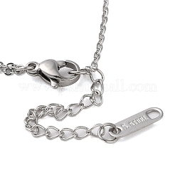 Roman Numerals Stainless Steel Link Bracelets&nbsp;LS-BJEW-L689-01P