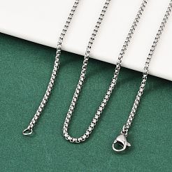 Tarnish Resistant 304 Stainless Steel Venetian Chain Necklace Making&nbsp;STAS-A028-N032P