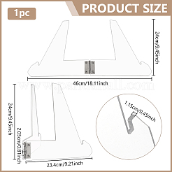 Folding Acrylic Display Stands for Champion Belts&nbsp;AJEW-BC0010-89