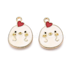 Rack Plating Alloy Enamel Pendants&nbsp;ENAM-T020-14-RS