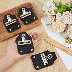 4Pcs PU Leather Number Clips&nbsp;FIND-BC0014-61