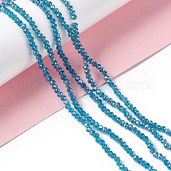Electroplate Glass Beads Strands&nbsp;X-EGLA-R048-2mm-17
