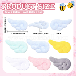 48Pcs 6 Colors Cloth Ornament Accessories&nbsp;DIY-SC0032-26