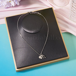 1Pc 304 Stainless Steel Cable Chain Necklaces&nbsp;NJEW-TA0001-24R