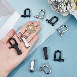 8 Pcs 2 Styles Alloy D-Ring Anchor Shackle Clasps&nbsp;FIND-NB0002-95