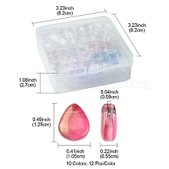 8 Colors Transparent Spray Painted Glass Beads&nbsp;GLAA-FS0001-85