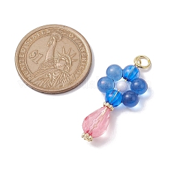 Flat Round Acrylic Pendant Necklaces&nbsp;PALLOY-JF02613