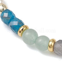 Natural Mixed Gemstone Beads Stretch Bracelets for Women&nbsp;BJEW-JB13316-02