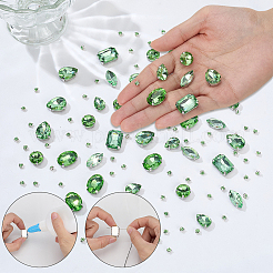 156Pcs 7 Styles Sew on Rhinestone&nbsp;DIY-SP0007-30F