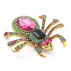 Spider Alloy Rhinestone Brooches&nbsp;JEWB-Q006-05A