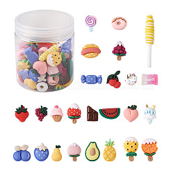 100Pcs 25 Style Opaque Resin Decoden Cabochons&nbsp;CRES-PJ0001-03