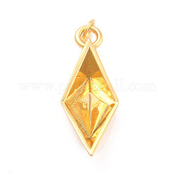 Rack Plating Brass Pendants&nbsp;KK-B052-10G