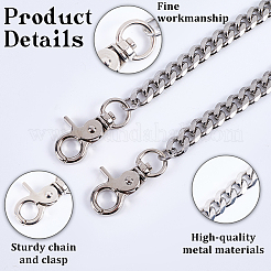 304 Stainless Steel Chain Belts for Pants&nbsp;AJEW-WH20018-129
