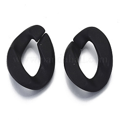 Opaque Spray Painted Acrylic Linking Rings&nbsp;OACR-S021-19A-C01