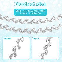 Glass Crystal Rhinestone Chains&nbsp;FIND-WH0126-706S