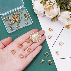 30Pcs Brass Micro Pave Cubic Zirconia Pinch Bails&nbsp;KK-UN0004-94
