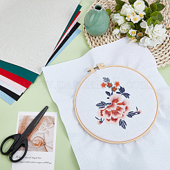 8Pcs 8 Colors 14CT Cross Stitch Canvas Cotton Embroidery Fabric&nbsp;DIY-FG0007-92