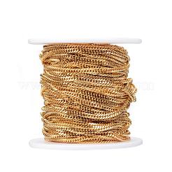 Ion Plating(IP) 304 Stainless Steel Twisted Chain Curb Chains&nbsp;CHS-H007-52G