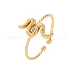 304 Stainless Steel Cuff Rings for Women&nbsp;RJEW-B118-01G
