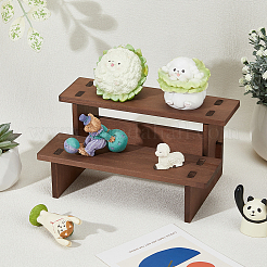 2-Tier Wooden Jewelry Organizer Display Risers&nbsp;ODIS-WH0058-19A