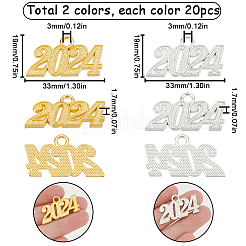40Pcs 2 Colors  Alloy Charms&nbsp;FIND-SC0007-05
