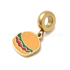 304 Stainless Steel Enamel European Dangle Charms&nbsp;STAS-D153-05A-G