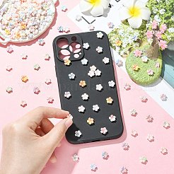 200Pcs Resin Flower Cabochons&nbsp;FIND-CJC0005-75