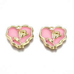 Rack Plating Alloy Enamel Pendants&nbsp;ENAM-N060-15-LG