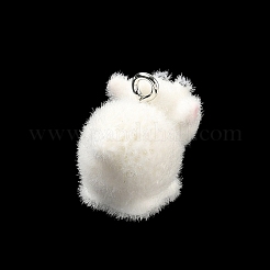 Flocky Opaque Resin Pendants&nbsp;RE-CBAC51B-06P