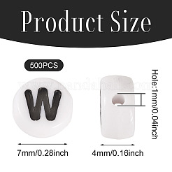 500Pcs Acrylic Beads&nbsp;SACR-TA0001-55W