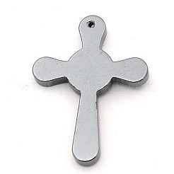 Non-magnetic Synthetic Hematite Crucifix Cross Pendants&nbsp;G-M013-16
