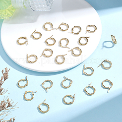 12 Pairs 304 Stainless Steel Hoop Earrings&nbsp;EJEW-BBC0002-38C