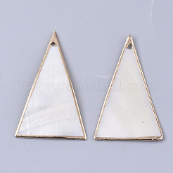 Electroplate Freshwater Shell Big Pendants&nbsp;SHEL-S276-66
