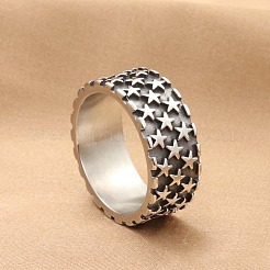 Punk Style 304 Stainless Steel Finger Rings for Men&nbsp;FS-WG83721-01