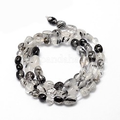 Natural Rutilated Quartz Nuggets Beads Strands&nbsp;G-J335-20