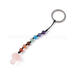 7 Chakra Gemstone Beads Keychain&nbsp;KEYC-F036-01