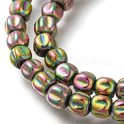 Electroplated Synthetic Non-magnetic Hematite Beads Strands&nbsp;G-C154-A01-01D