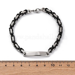 201 Stainless Steel ID Bracelets&nbsp;BJEW-F331-08BP