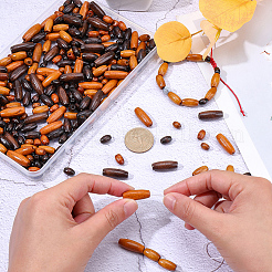 360Pcs 8 Styles Wood Beads&nbsp;WOOD-PA0001-10