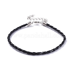 Trendy Braided Imitation Leather Bracelet Making&nbsp;X-BJEW-S076-002