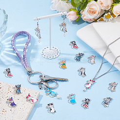 48Pcs 12 Colors Alloy Enamel Connectors Charms&nbsp;FIND-DC0007-22