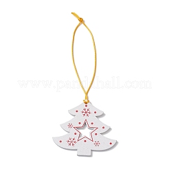 Christmas Wood Christmas Tree Pendant Decorations&nbsp;HJEW-JM02166